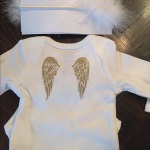 Newborn Angel Wings Onesie Set